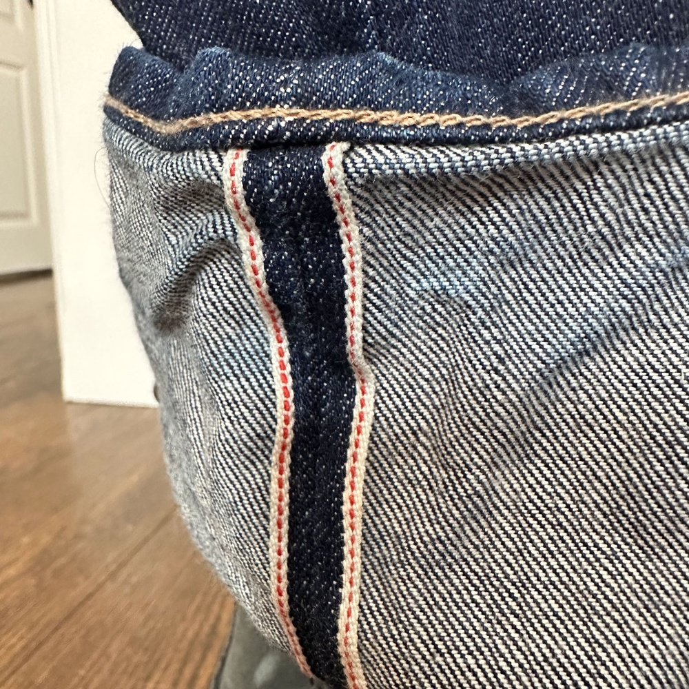 J. Crew Wallace & Barnes Slim Fit Indigo Denim Jean / Rinse Wash / 32x34 - Picture 5 of 16